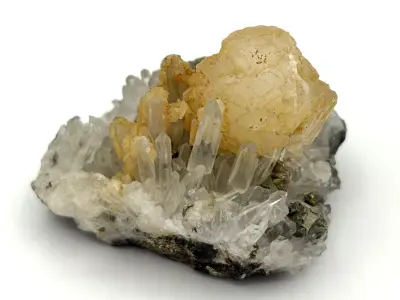 Kalcit, pyrit, křemen